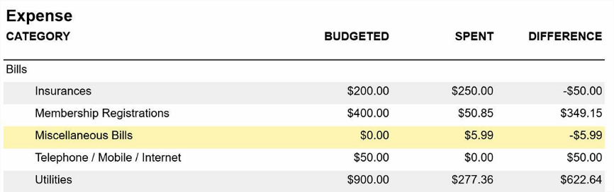 Budget Report