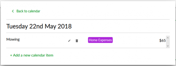 Calendar Item Created