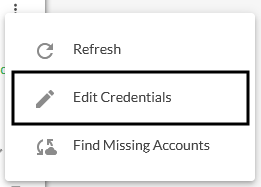 FAQ Edit Credentials FAQ Edit Credentials