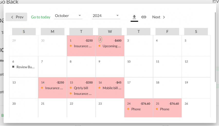 Export Calendar