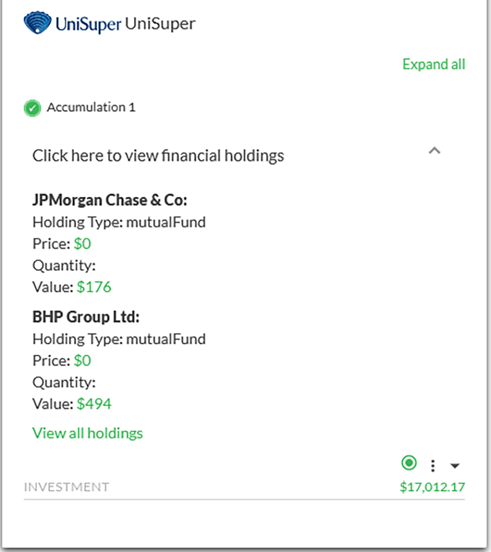 Holdings Data