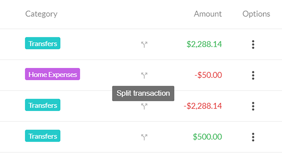 Split Transaction Icon