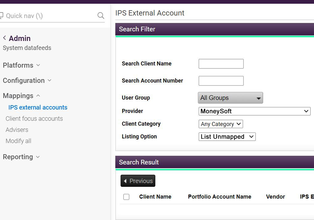 IPS External Account IPS External Account