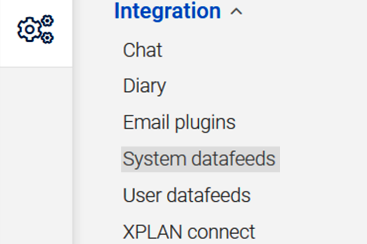 Integration Menu Integration Menu