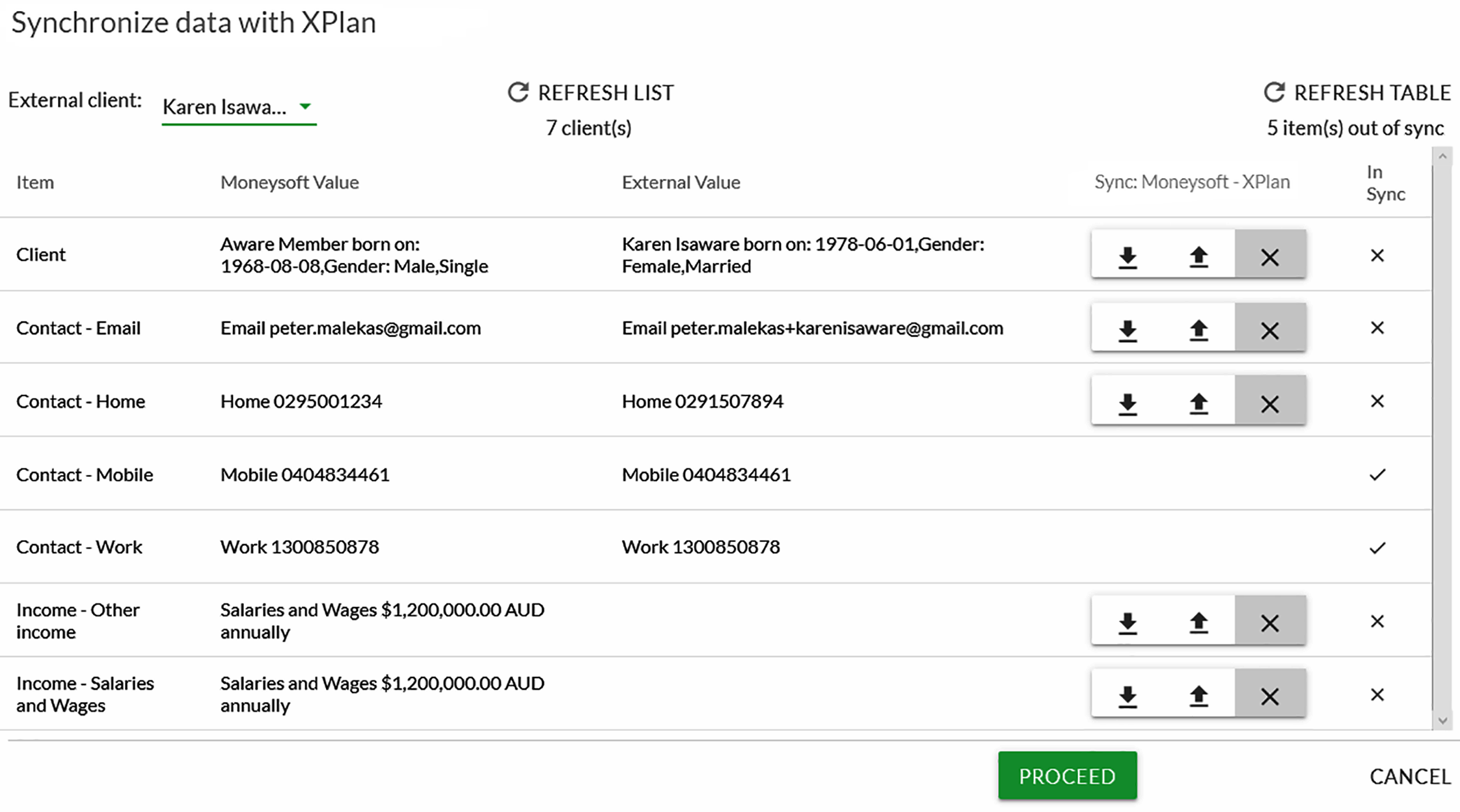 Sync with Xplan 03